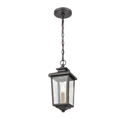 Millennium Eldrick 1 Light 13.5" Outdoor Lantern, Bronze/Clear - 4621-PBZ