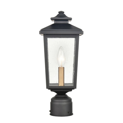 Millennium Eldrick 1 Light 14.375" Outdoor Post Lantern, Clear