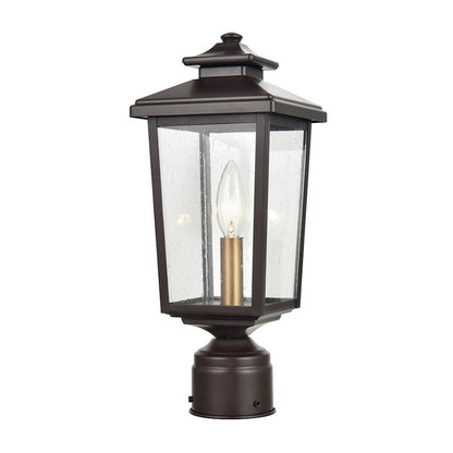 Millennium Eldrick 1 Light 14.375" Outdoor Post Lantern, Clear