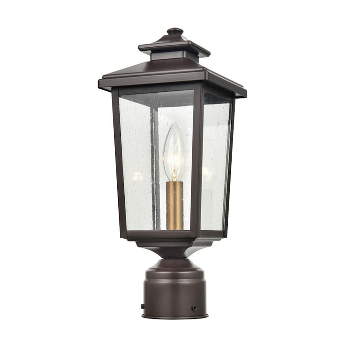 Millennium Eldrick 1 Light 14.375" Outdoor Post Lantern, Clear