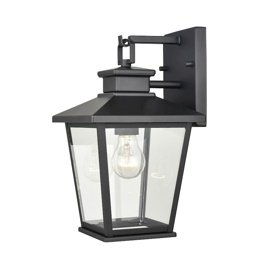 Millennium Lighting Bellmon 1 Lt 13" Outdoor Sconce, Black/Clear - 4711-PBK