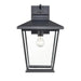 Millennium Bellmon 1 Light 17.25 Outdoor Hanging Lantern, Black/Clear - 4721-PBK
