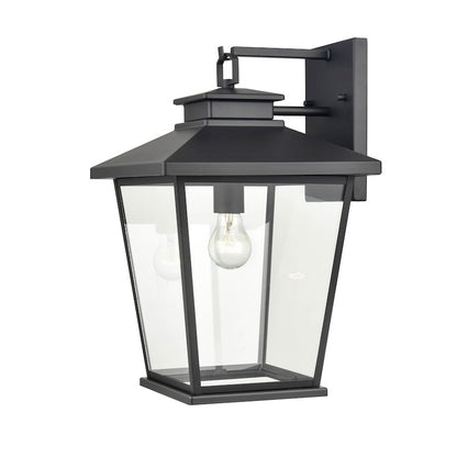 Millennium Lighting Bellmon 1 Lt 17" Outdoor Sconce, Black/Clear - 4721-PBK