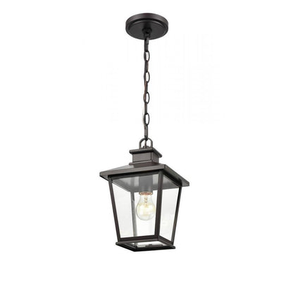 Millennium Bellmon 1 Light 11.75" Outdoor Lantern, Bronze/Clear - 4731-PBZ