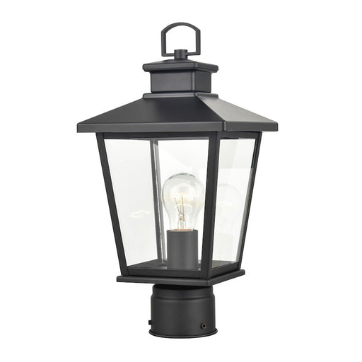Millennium Lighting Bellmon 1 Light Outdoor Post Lantern, Black/Clear - 4741-PBK