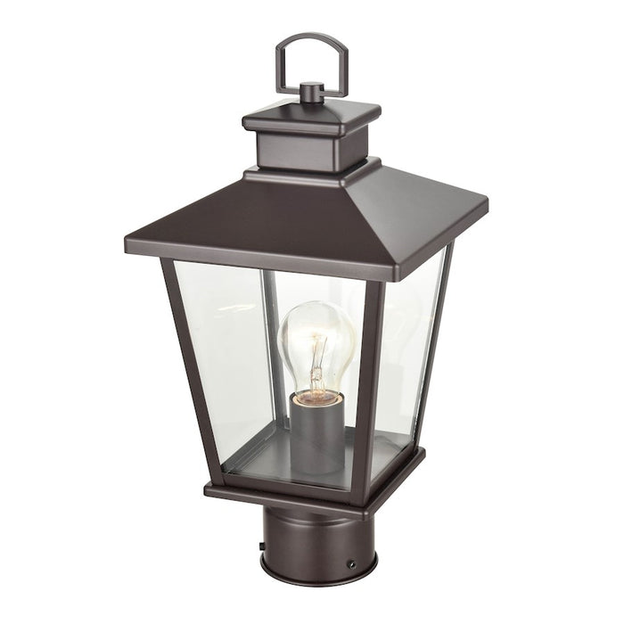 Millennium Lighting Bellmon 1 Light Outdoor Post Lantern, Bronze/Clr - 4741-PBZ