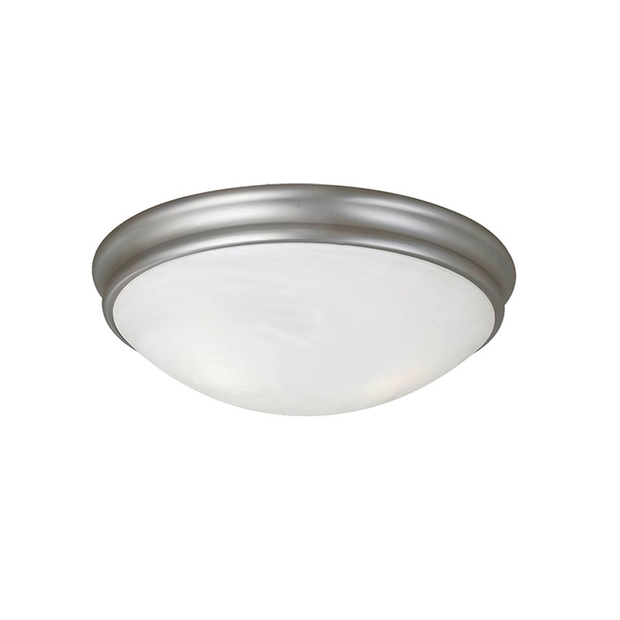 Millennium Lighting Flushmount, Satin Nickel