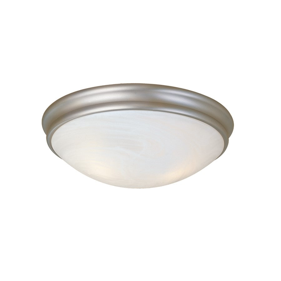 Millennium Lighting Flushmount, Satin Nickel