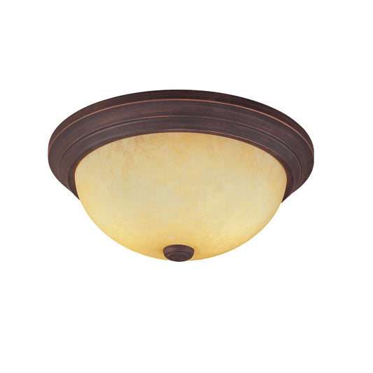 Millennium Lighting 2 Light Flushmount, Rubbed Bronze