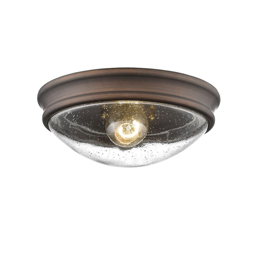 Millennium Lighting Flushmount with Clear Seeded Glass