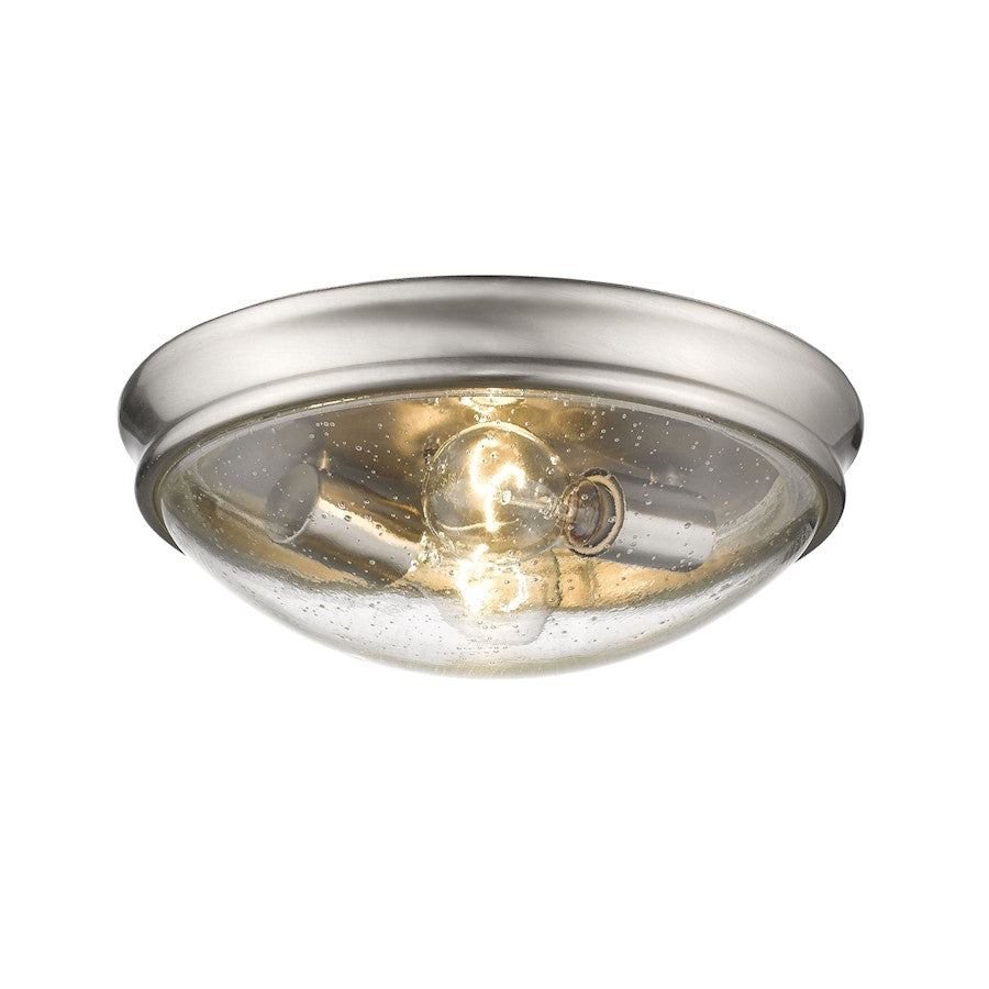 Millennium Lighting Flushmount with Clear Seeded Glass