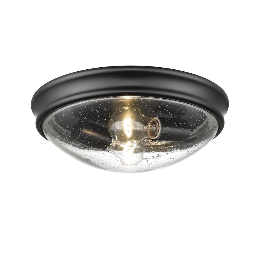 Millennium Lighting Flushmount with Clear Seeded Glass