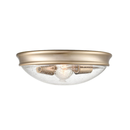 Millennium Lighting 2 Light Flushmount, Modern Gold/Clear - 5228-MG