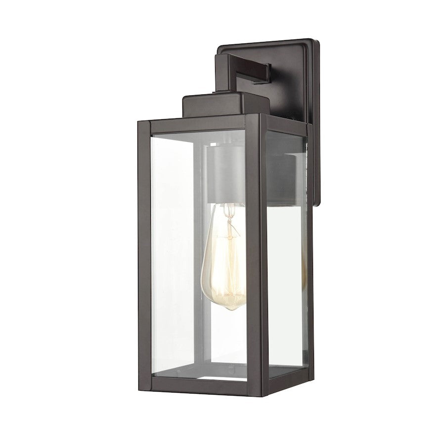 Millennium Lighting 1 Light 13" Outdoor Sconce, PC Bronze/Clear - 60071-PBZ