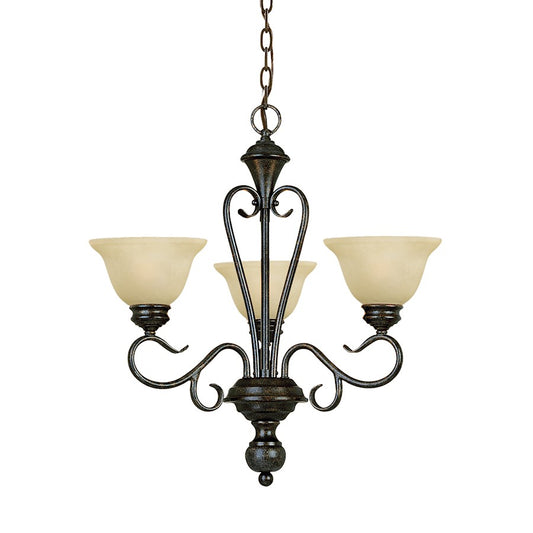 Devonshire Chandelier, Burnished Gold