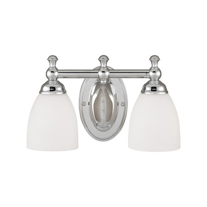 Bathroom Vanity Light, Etched White Shade