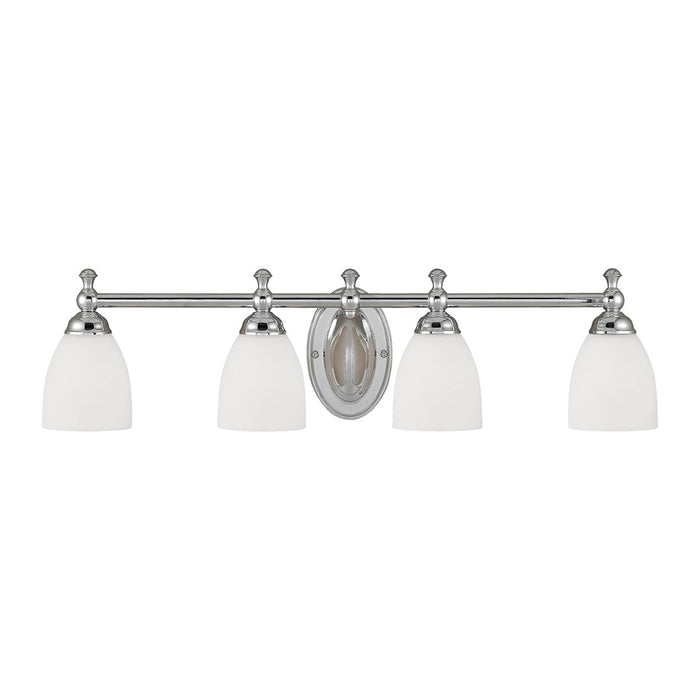 Millennium Lighting 4 Light Vanity, Chrome with Etched