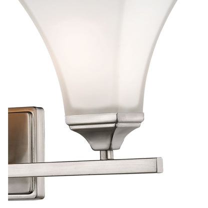 3 Light Bathroom Vanity Light, Brushed Nickel