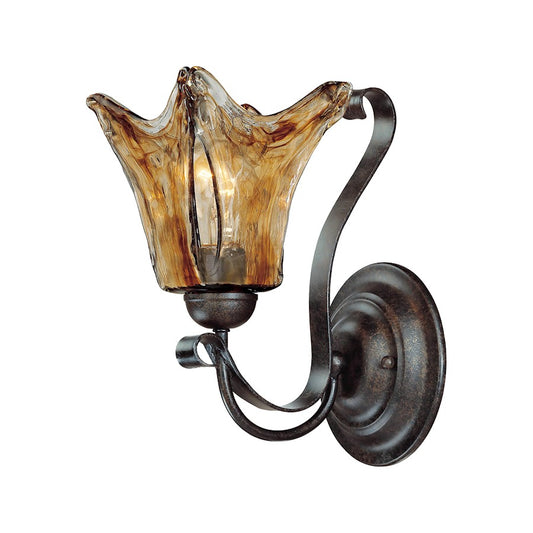 Chatsworth 1 Light Wall Sconce, Burnished Gold