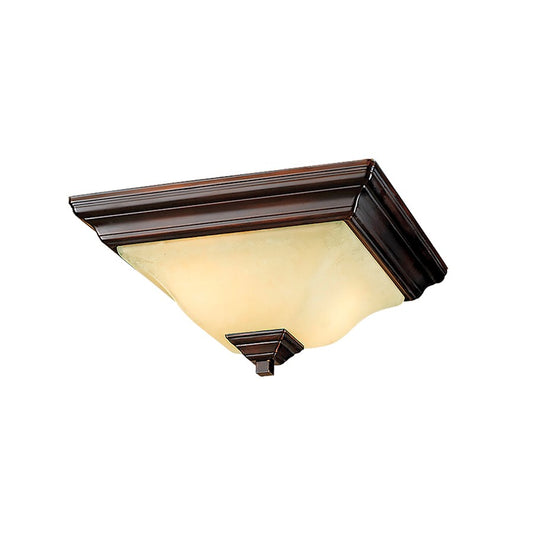 Millennium Lighting 2 Light Flushmount, Euro Bronze