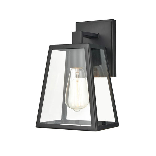 Millennium Lighting Grant 1 Light 11.25" Outdoor Lantern, Black/Clear - 8041-PBK