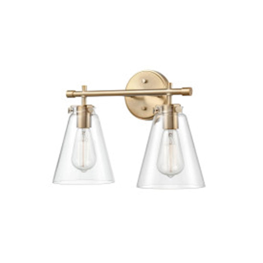 Millennium Lighting 2 Light Vanity, Modern Gold - 8122-MG