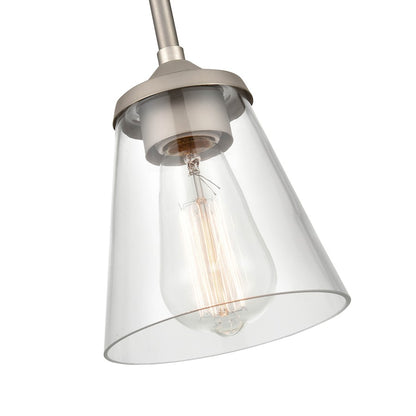 1 Light 6.75" Pendant, Clear