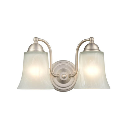 Millennium Lighting 18" 3 Light Vanity Light, Chrome/Faux Alabaster - 9333-CH