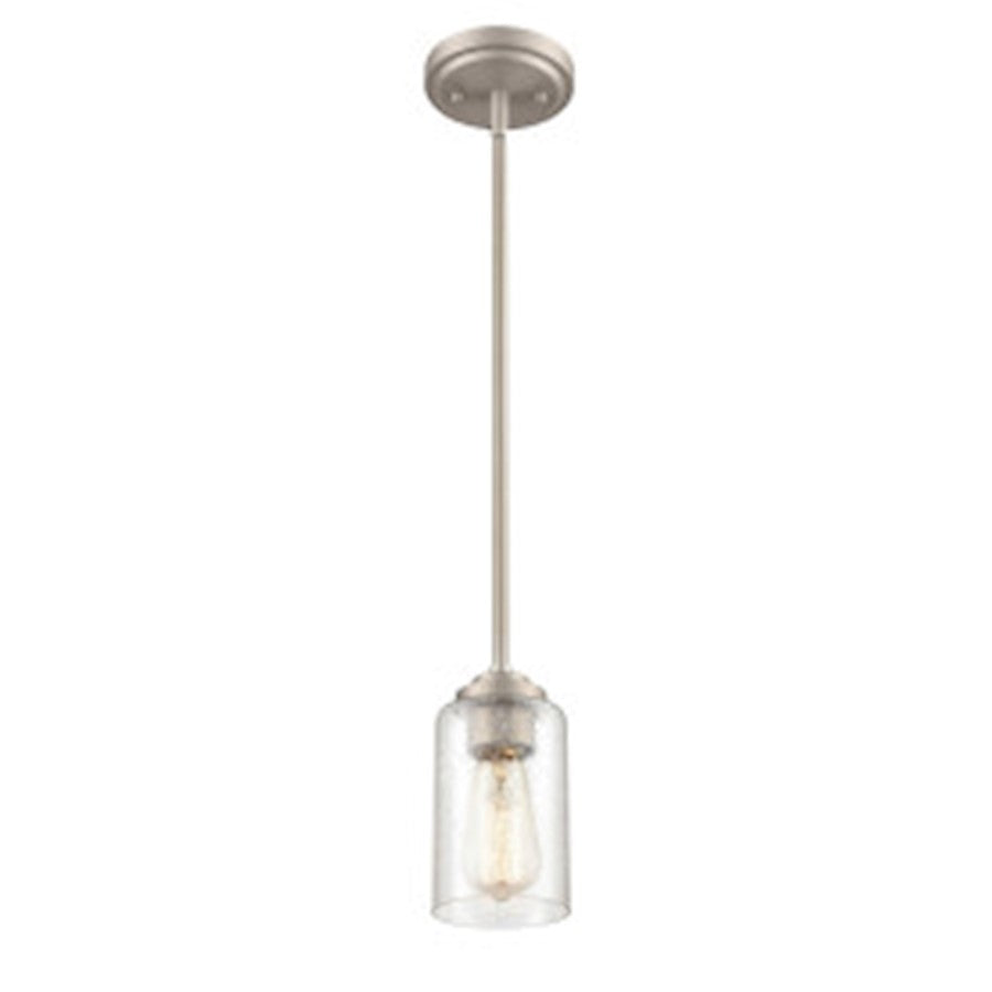 Millennium Lighting Moven 1 Light Mini-Pendant Light, Satin Nickel - 9601-SN