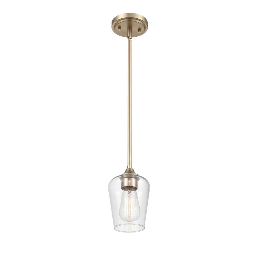 Millennium Lighting Ashford 1 Light Mini-Pendant, Modern Gold/Clear - 9731-MG