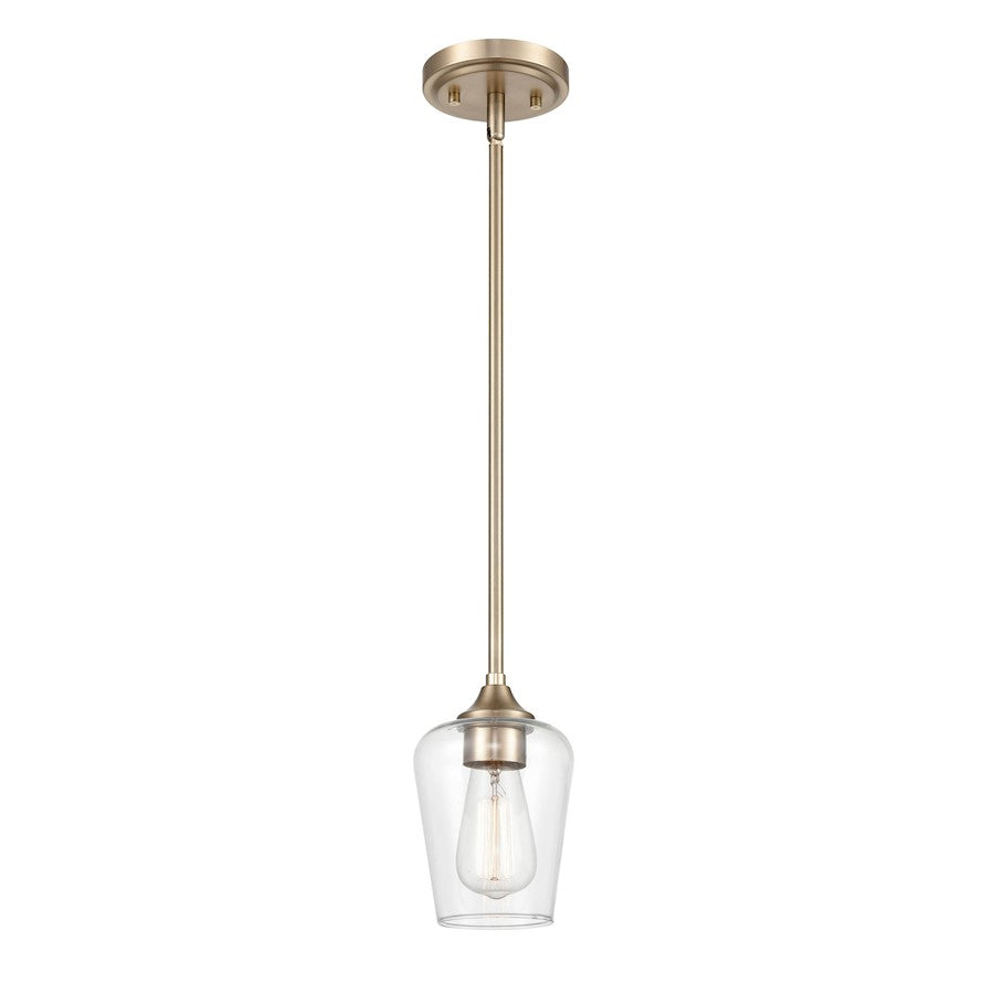 1 Light Mini Pendant, Modern Gold