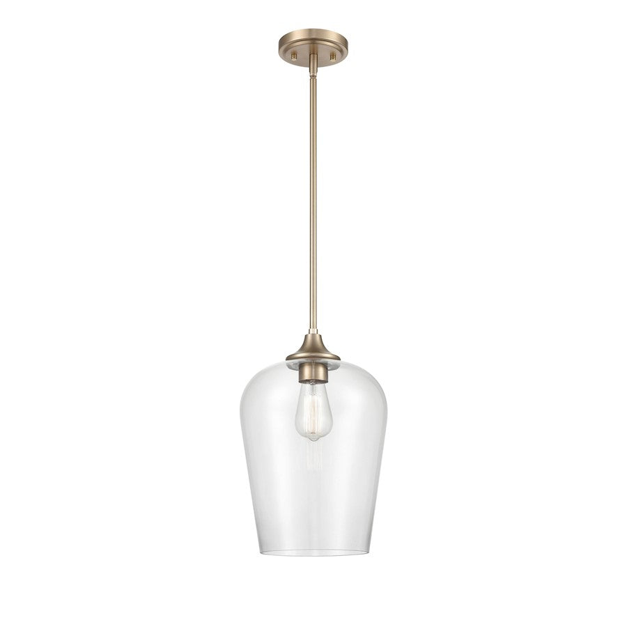 1 Light Mini Pendant, Modern Gold