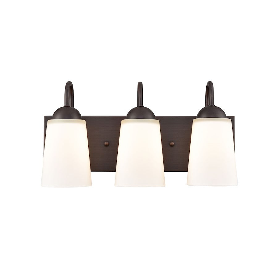 3 Light Bathroom Vanity Light, Bronze