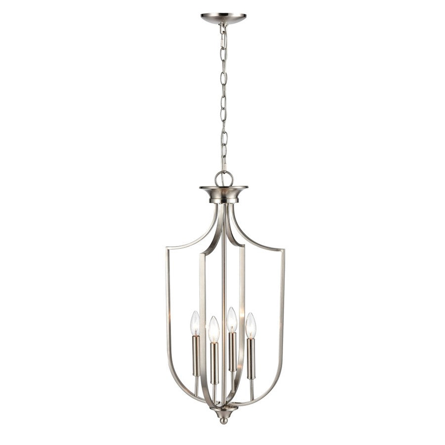 Millennium 4 Light 27.5" Pendant, Brushed Nickel - 9836-BN