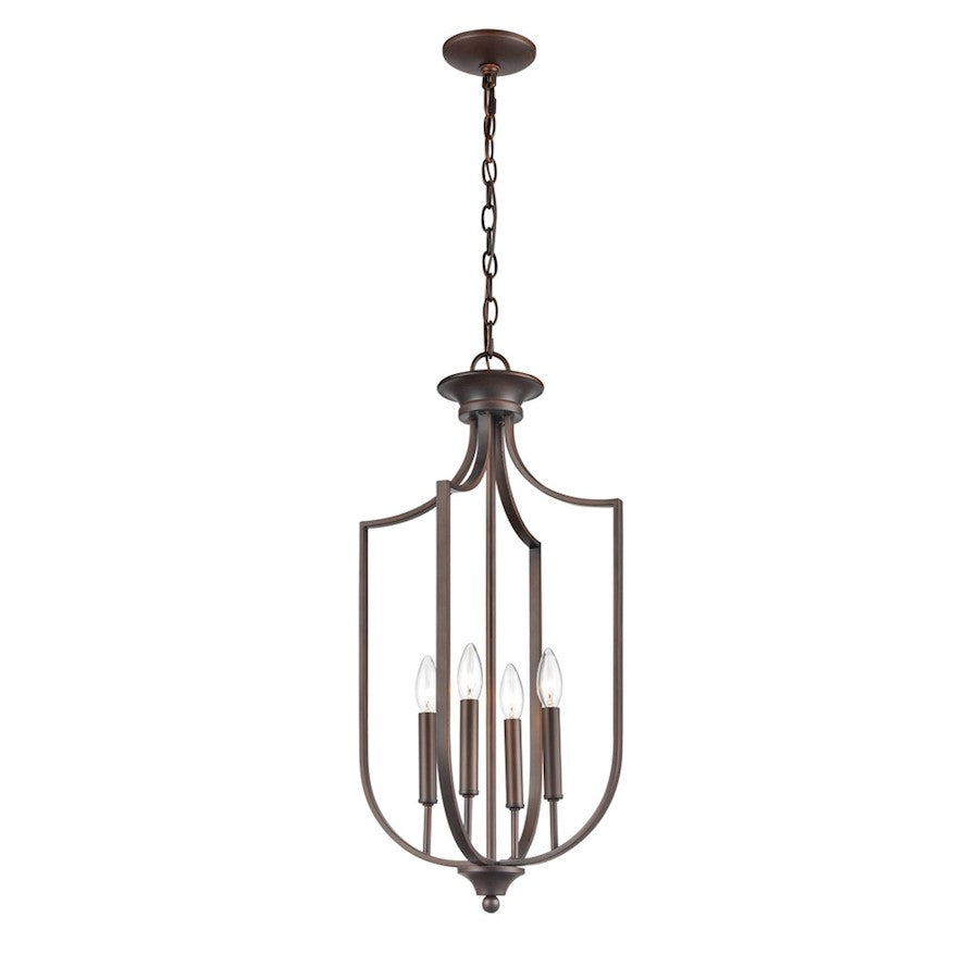 Millennium 4 Light 27.5" Pendant, Rubbed Bronze - 9836-RBZ