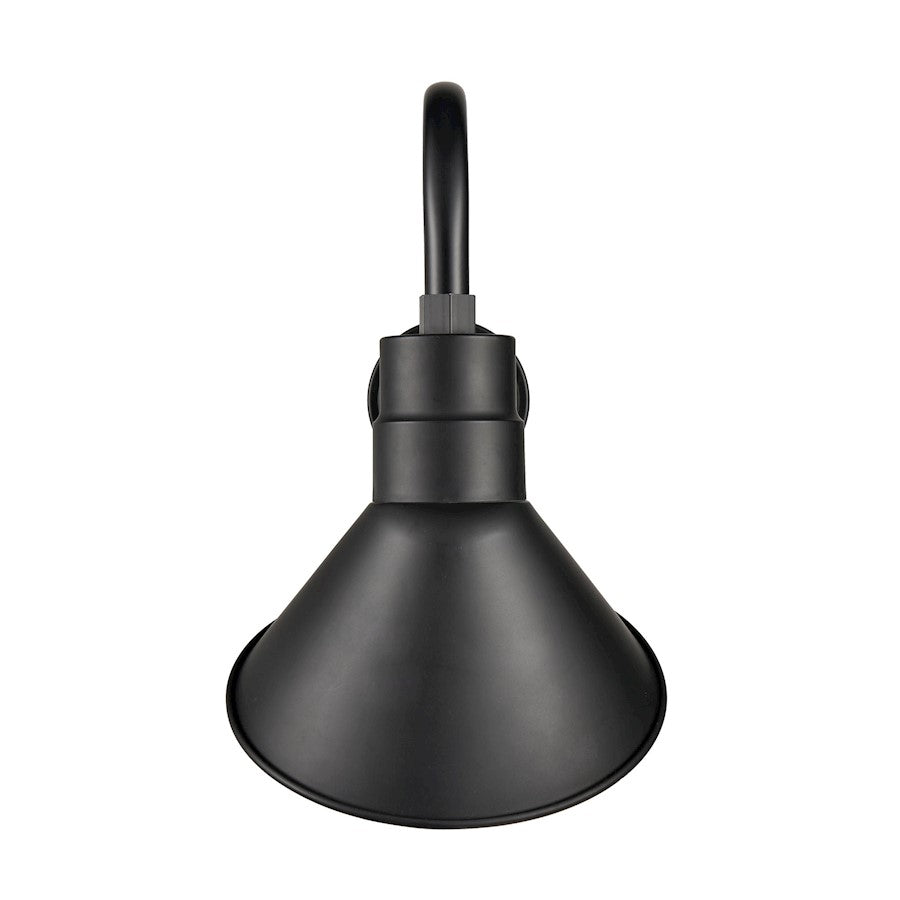 Millennium Lighting R Series 1 Light Angle Shade, Satin Black