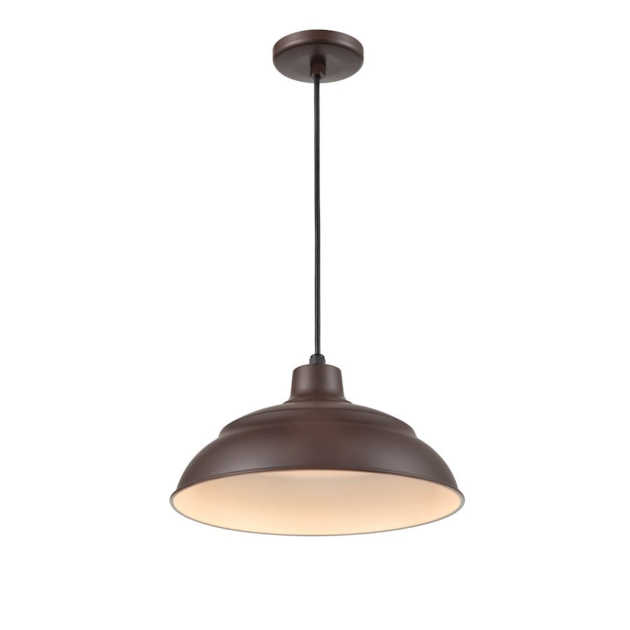 Millennium Lighting R Series 1 Light 8" Pendant, Bronze - LEDRWHC14-ABR