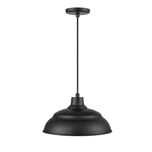 Millennium Lighting R Series 1 Light 8" Pendant, Black - LEDRWHC14-SB