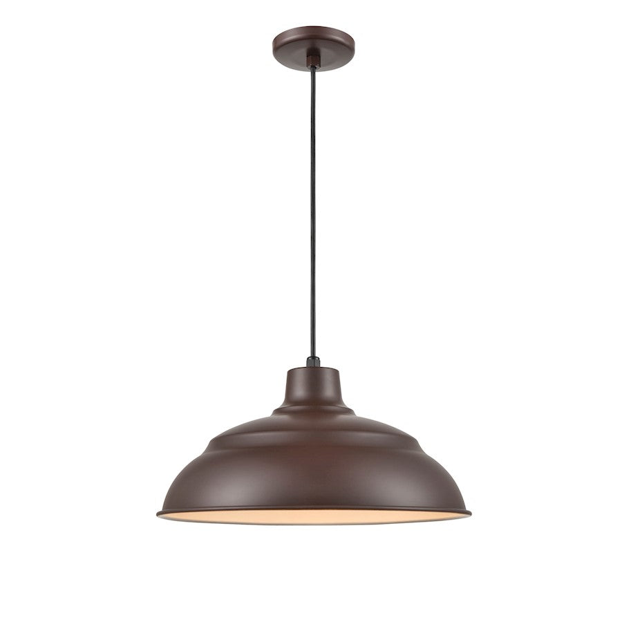 Millennium Lighting R Series 1 Light 9" Pendant, Bronze - LEDRWHC17-ABR