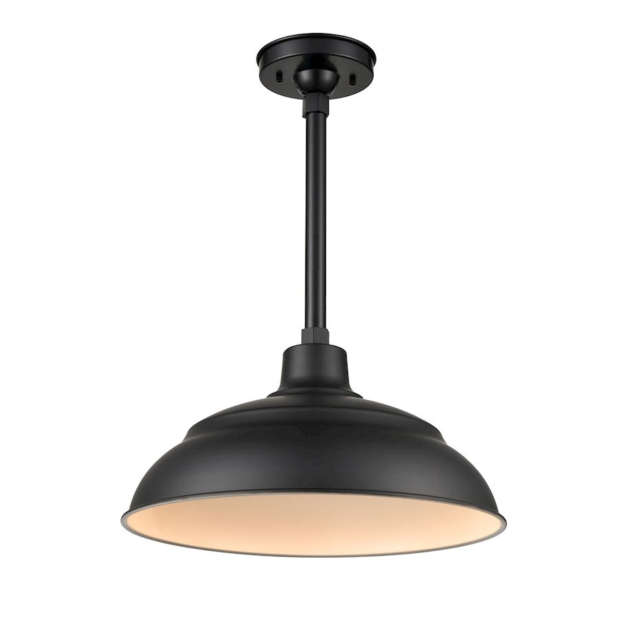 Millennium Lighting R Series 1 Light 8" Warehouse Shade, Black - LEDRWHS14-SB