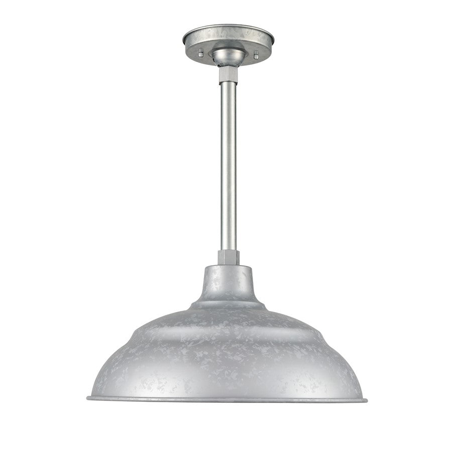 Millennium Lighting R Series 1 Lt 9" Warehouse Shade, Galvanized - LEDRWHS17-PGA