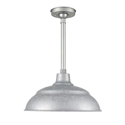 Millennium Lighting R Series 1 Lt 9" Warehouse Shade, Galvanized - LEDRWHS17-PGA