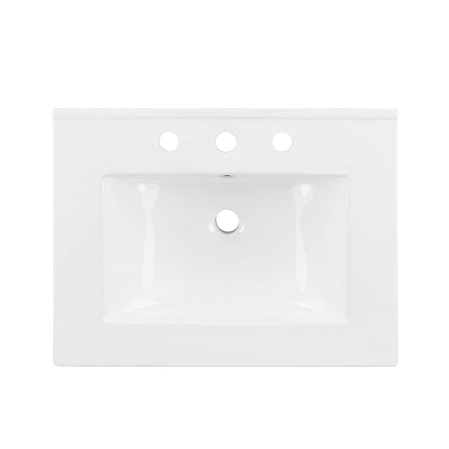 24" Bathroom Sink, White