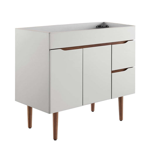Modway Furniture Harvest 36" Bath Vanity Cabinet, Gray Walnut - EEI-4044-GRY-WAL