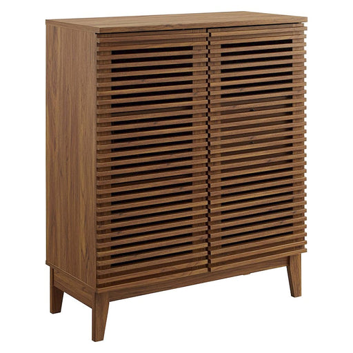 Modway Furniture Render Bar Cabinet, Walnut - EEI-4311-WAL