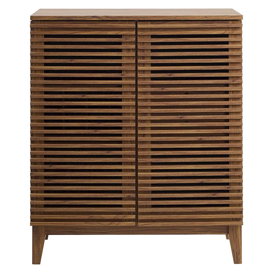 Modway Furniture Render Bar Cabinet, Walnut