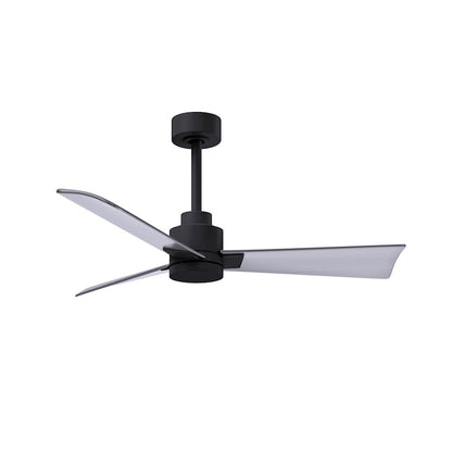 Matthews Fan Alessandra 3 Blade 42" Ceiling Fan, Black/Nickel - AK-BK-BN-42