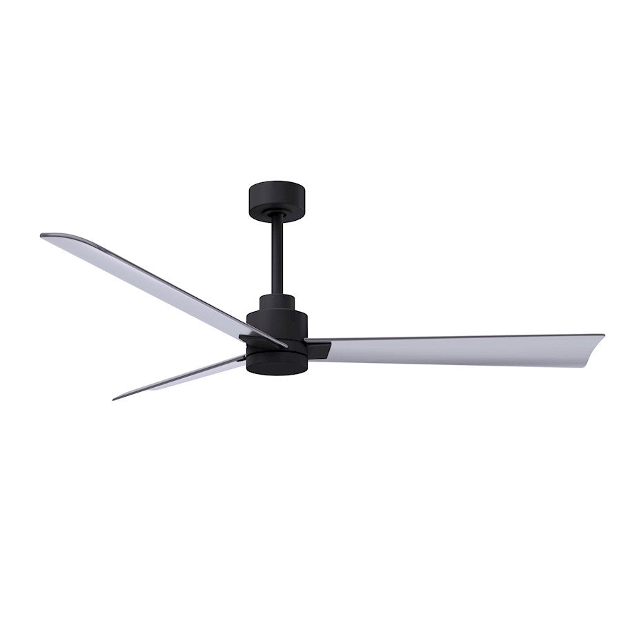 Matthews Fan Alessandra 3 Blade 56" Ceiling Fan, Black/Nickel - AK-BK-BN-56