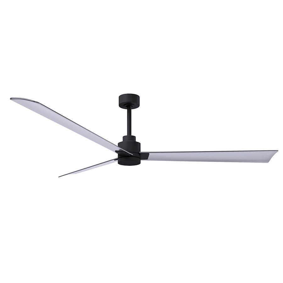 Matthews Fan Alessandra 3 Blade 72" Ceiling Fan, Black/Nickel - AK-BK-BN-72