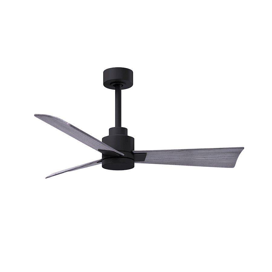 Matthews Fan Alessandra 3 Blade 42" Ceiling Fan, Black/Barnwood - AK-BK-BW-42